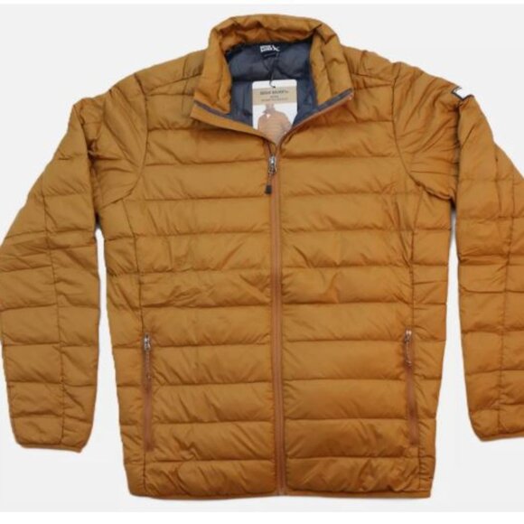 Eddie Bauer Men's Down Packable Lightweight Jacket Size S Golden Brown New - Picture 7 of 14
